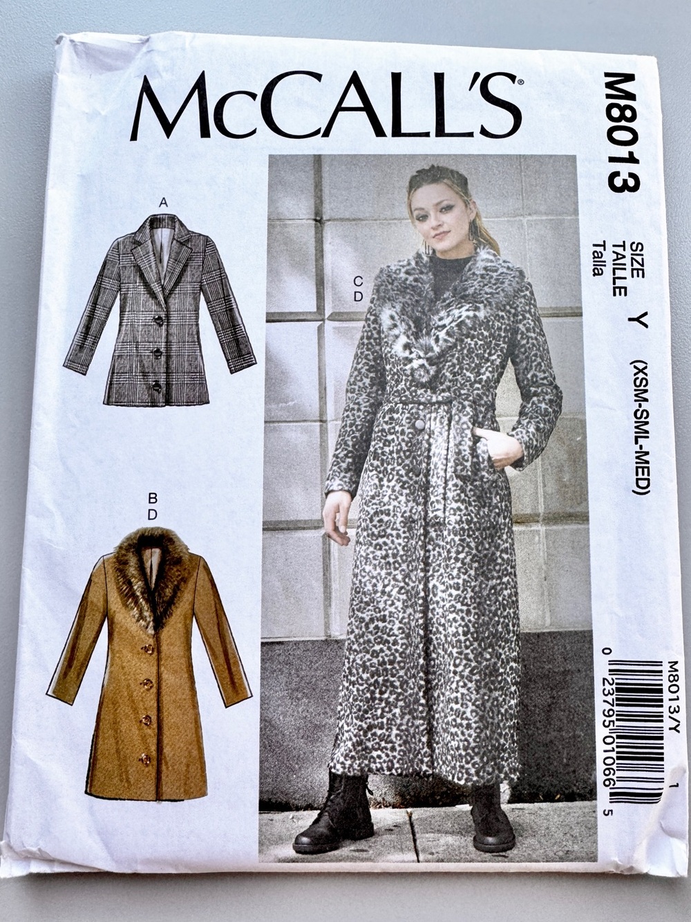 McCall‘s women’s sewing pattern blazer coat